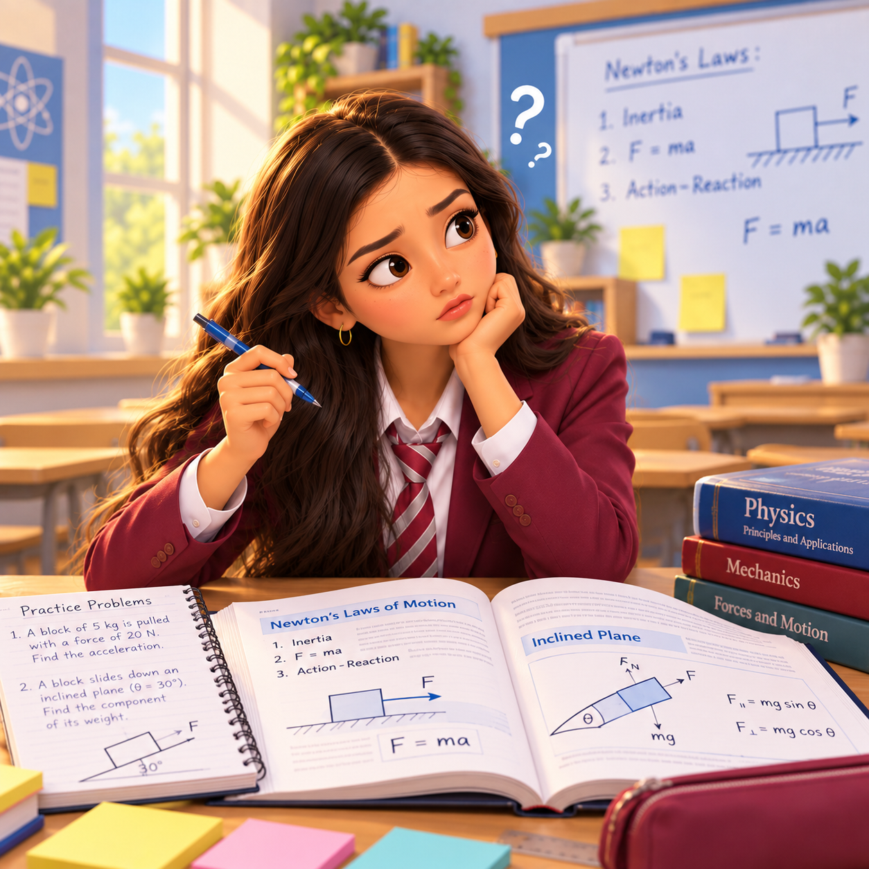 Estudiante con una duda